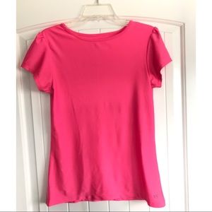 Albion fit neon pink short sleeve shirt
